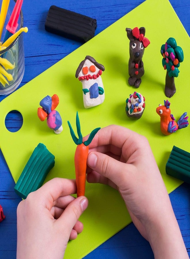 Poen مجموعة طين جاف هوائي 48 قطعة بألوان متعددة طين نمذجة خفيف للغاية للأطفال DIY آمن ناعم مع أداة النحت هدية العودة إلى المدرسة للأطفال والبالغين والفنانين والحرف اليدوية - Image 5