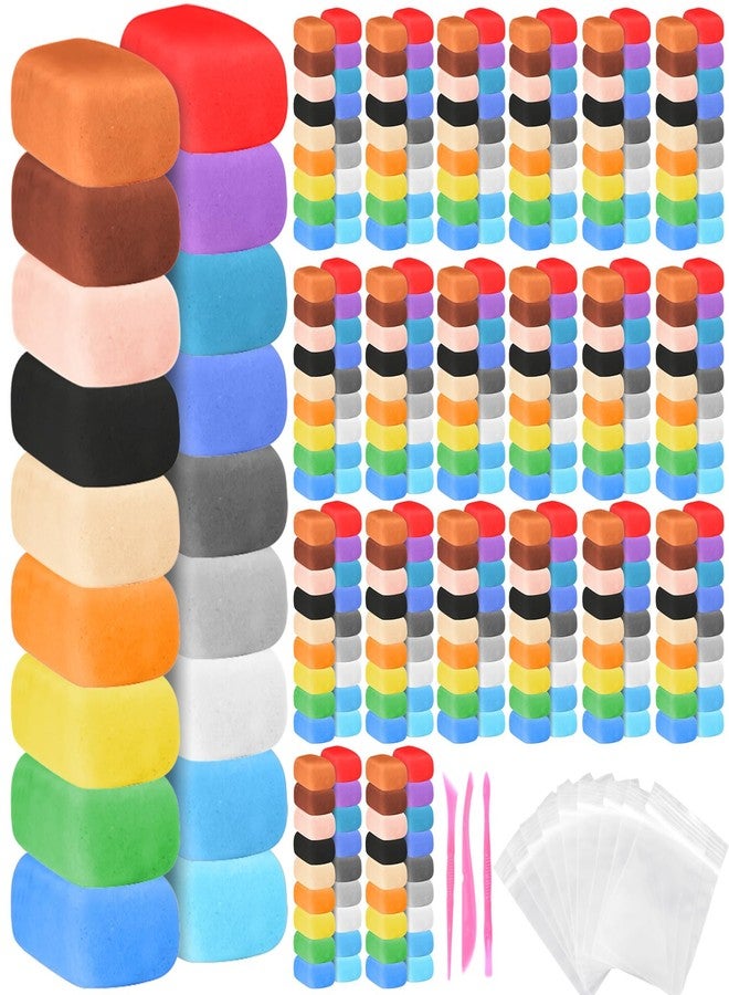 Poen مجموعة طين جاف هوائي 48 قطعة بألوان متعددة طين نمذجة خفيف للغاية للأطفال DIY آمن ناعم مع أداة النحت هدية العودة إلى المدرسة للأطفال والبالغين والفنانين والحرف اليدوية - Image 1