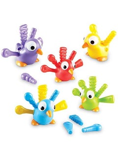 Learning Resources Fine Motor Peacock Pals Fine Motor Toddler Toy Sorting Set Set Of 5 Ages 18 Mos+  - Image 2