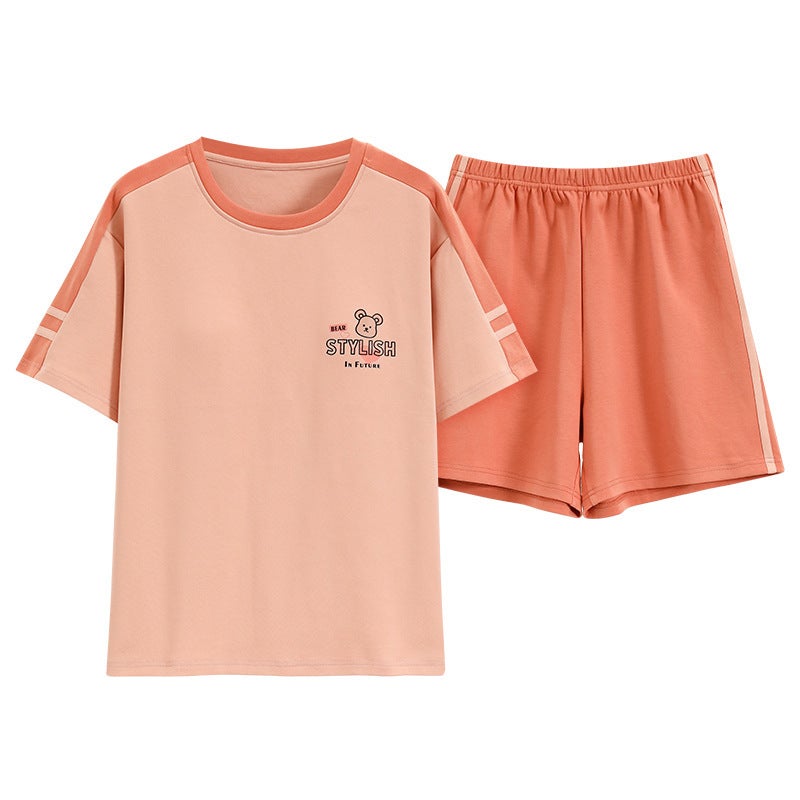 Women's Cotton Short Sleeve Shorts Pajama Set - Image 5