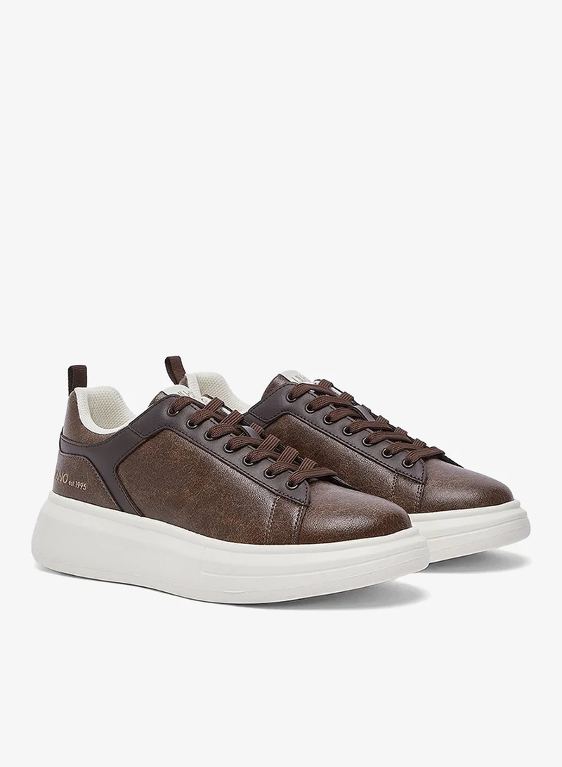 Liu Jo Platform Sneakers with Crackle Effect