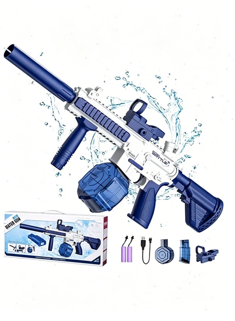 Water Gun Toys, Swimming Pool Water Pool Toys, Automatic Squirt Toy Up to 32 Feet with 2 Water Tanks and 2 Sets of Batterie - Image 1