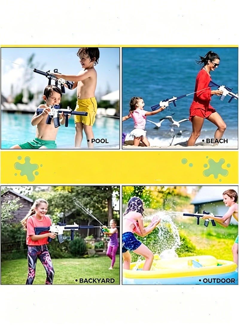 Water Gun Toys, Swimming Pool Water Pool Toys, Automatic Squirt Toy Up to 32 Feet with 2 Water Tanks and 2 Sets of Batterie - Image 2