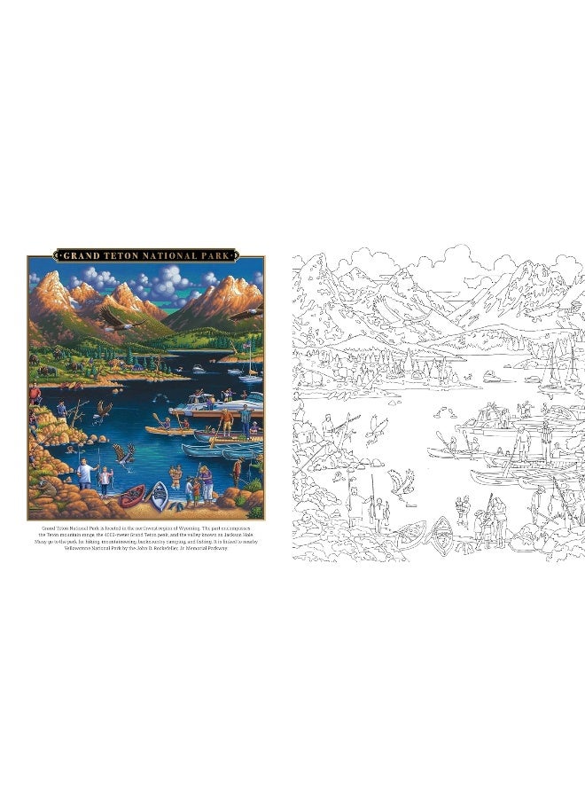 Eric Dowdle Coloring Book: National Parks: Color Famous Scenes from the National Parks in the  - Image 3