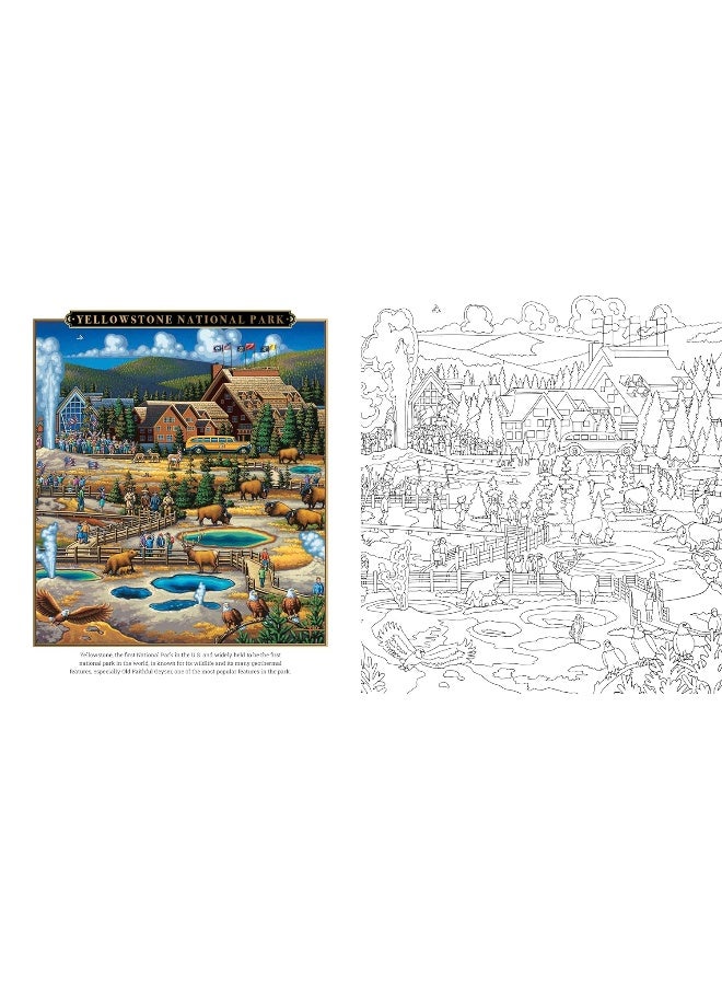 Eric Dowdle Coloring Book: National Parks: Color Famous Scenes from the National Parks in the  - Image 4