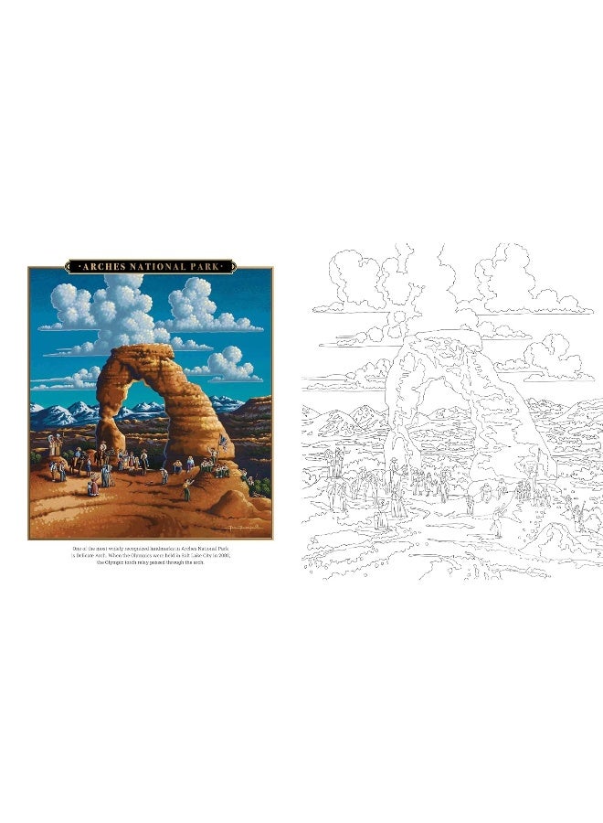 Eric Dowdle Coloring Book: National Parks: Color Famous Scenes from the National Parks in the  - Image 2