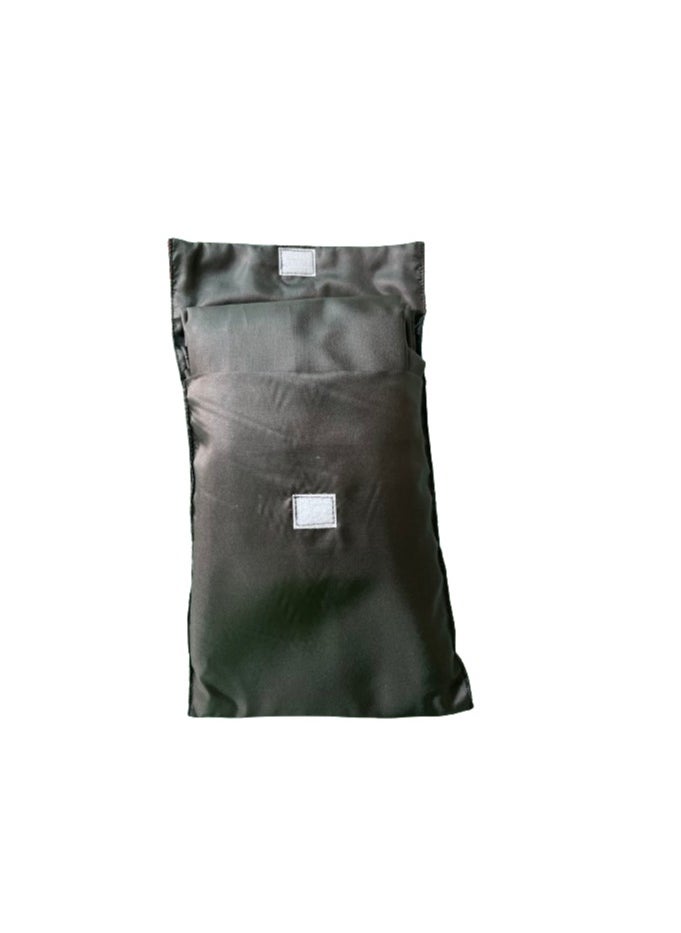 Generic - dark grey  prayer cloth polyester 3 peace's set top skirt and bag light weight to carry in your bag easy to wash nontransparent   don’t miss your SALAH - Image 1