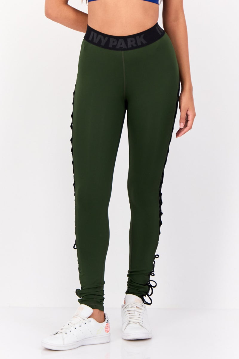 Ivy Park Women Sportswear Fit Training Tights, Dark Green  - Image 1