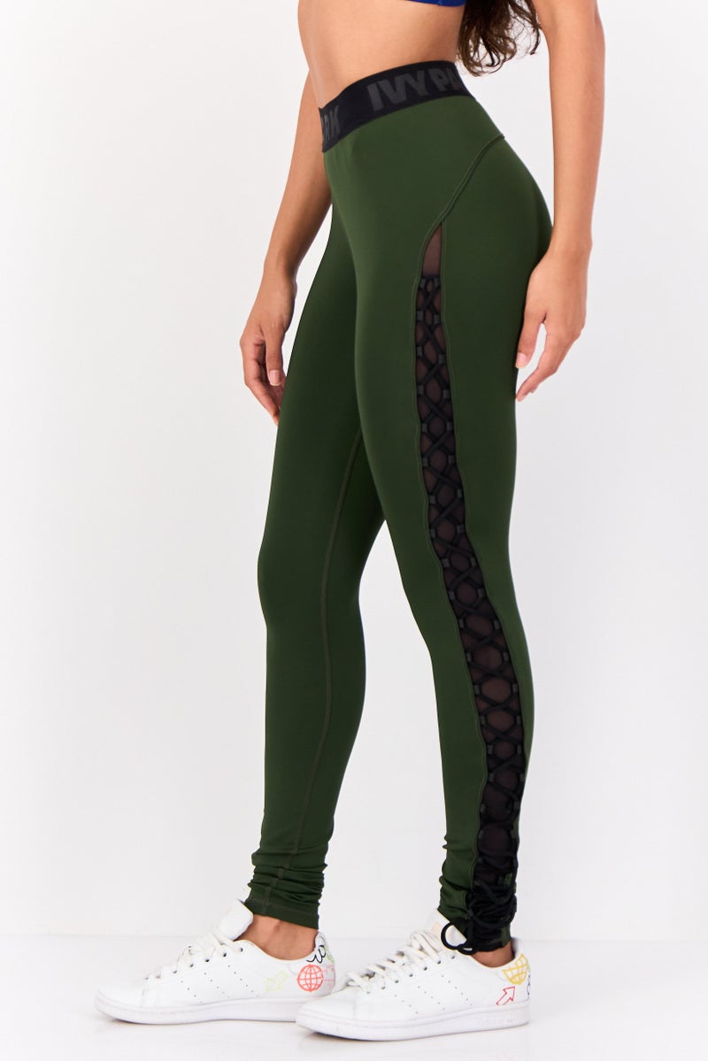 Ivy Park Women Sportswear Fit Training Tights, Dark Green  - Image 2