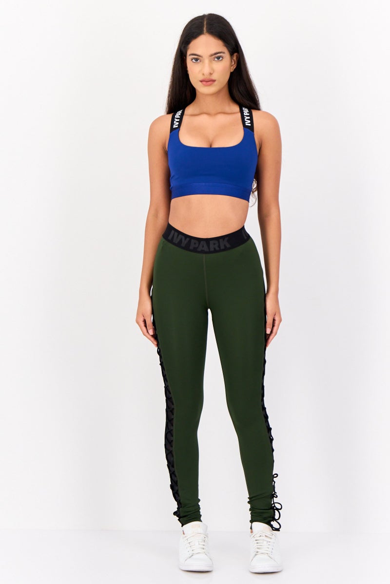 Ivy Park Women Sportswear Fit Training Tights, Dark Green  - Image 4