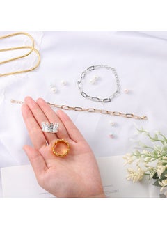 Mtlee 8 Pieces Lizard Crown Necklace Set Bearded Dragon Crown and Chain Gold and Silver Alloy Reptile Clothes Accessories Lizard Photo Props for Bearded Dragons Iguana Amphibians and Other Small Animals  - Image 4