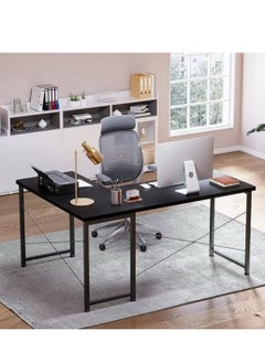 EXPERT L Shaped Desk Computer Corner Desk Home Office Writing Workstation  - Image 1