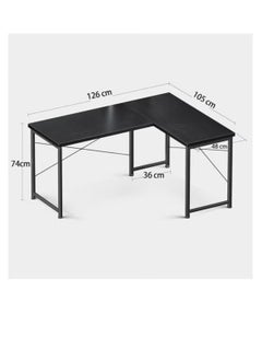 EXPERT L Shaped Desk Computer Corner Desk Home Office Writing Workstation  - Image 3