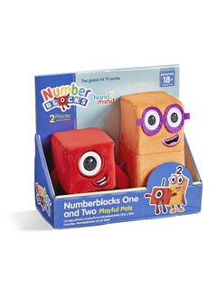 hand2mind Numberblocks One and Two Playful Pals Plush Toys (Pack of 2)  - Image 1