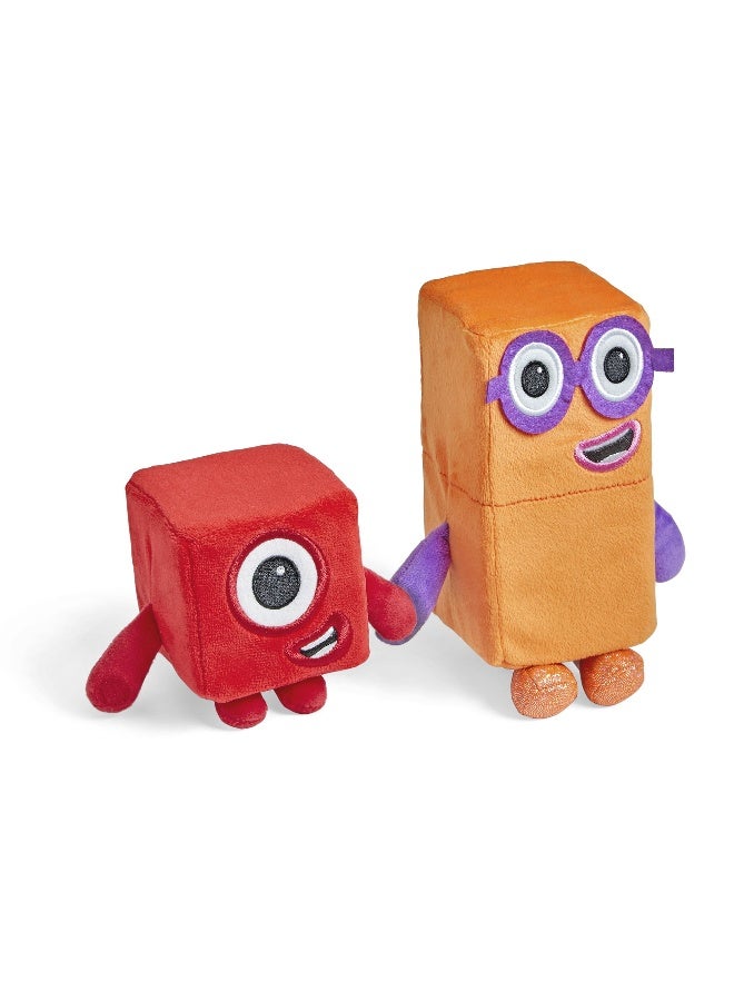 hand2mind Numberblocks One and Two Playful Pals Plush Toys (Pack of 2) - Image 3