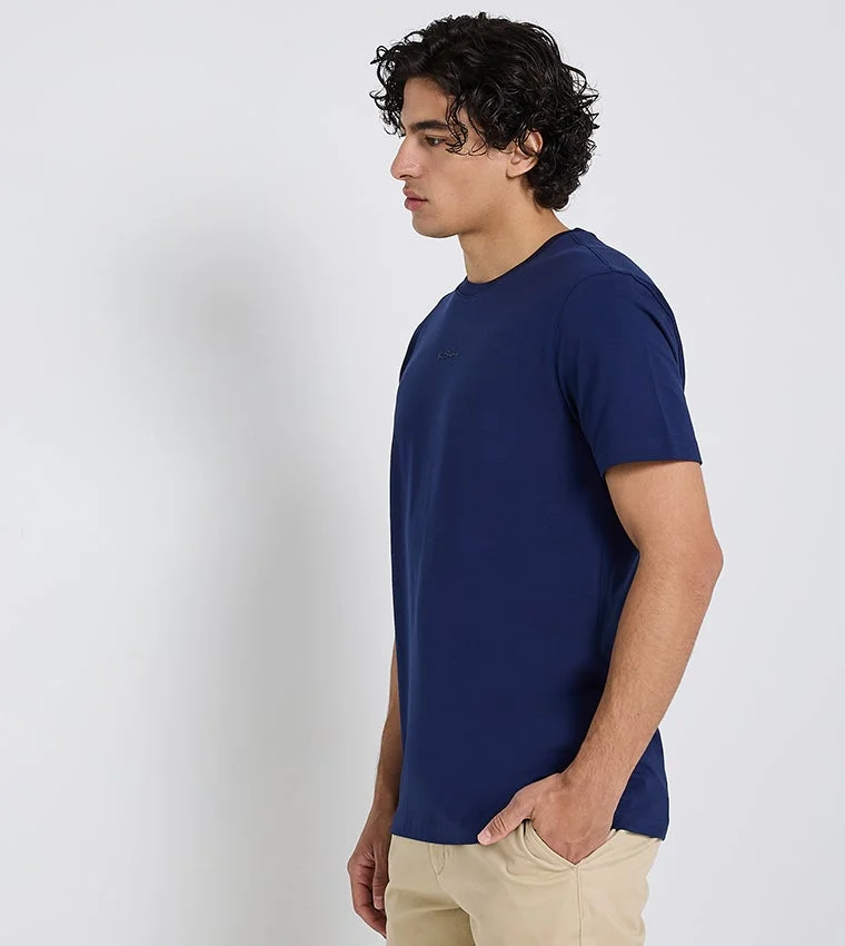 بين شيرمان Ben Sherman Men's Crew Neck Short Sleeve Embroidered T-Shirt