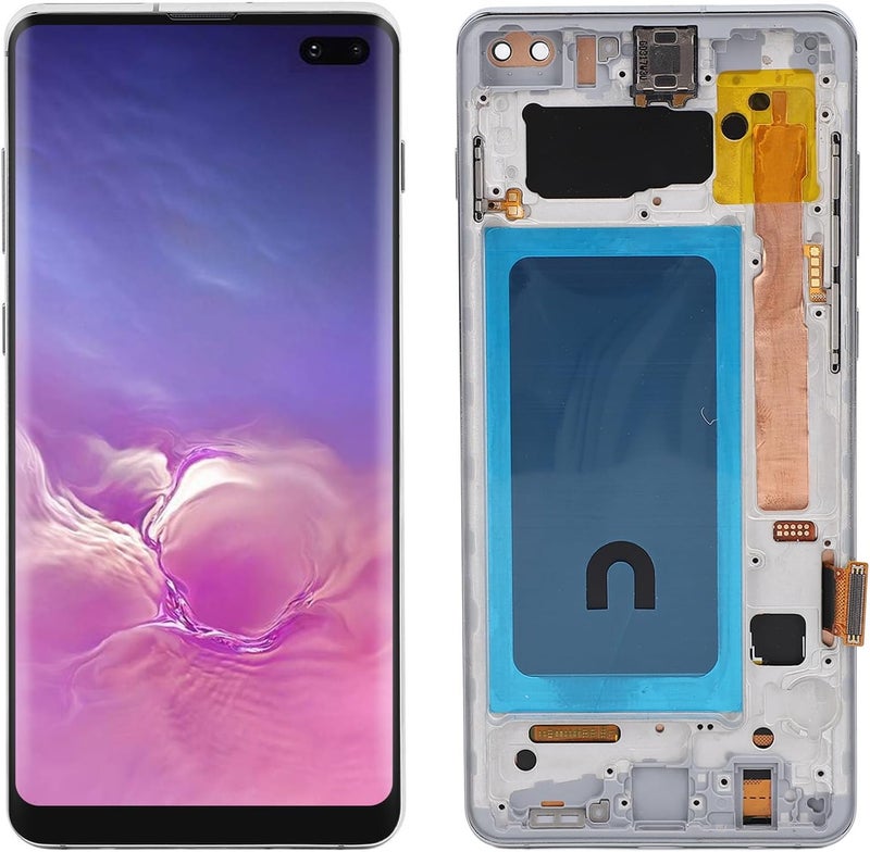 جياو استبدال شاشة Jiawu لجهاز S10 Plus، تجميع كامل لاستبدال شاشة الهاتف مقاس 6.4 بوصة مع أدوات الإصلاح، شاشة LCD مع الرقمنة وإطار مقاوم للماء (فضي) - Image 2