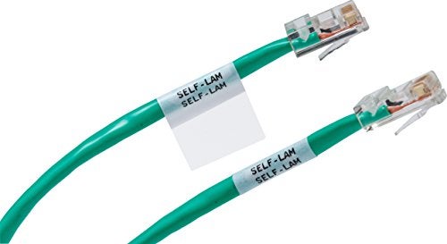Brady Authentic (M21-1250-427) Self-Laminating Wire Wrap for Control and Electrical Panels, Datacom Cable, Black on White- For M210, M210-LAB, M211, BMP21-PLUS and BMP21-LAB Printers, 1.25" W 14' L - Image 5