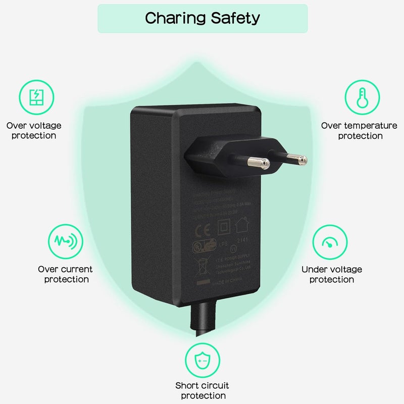 Geekworm Raspberry Pi 4 Power Supply 20W 5V 4A USB-C Power Supply Charger for Raspberry Pi 4 8GB / 4GB / 2GB / NASPi / X735 / X708 / X728 / X630 / Pi 400 / Orange Pi 5 / 5B / 5 Plus - Image 4