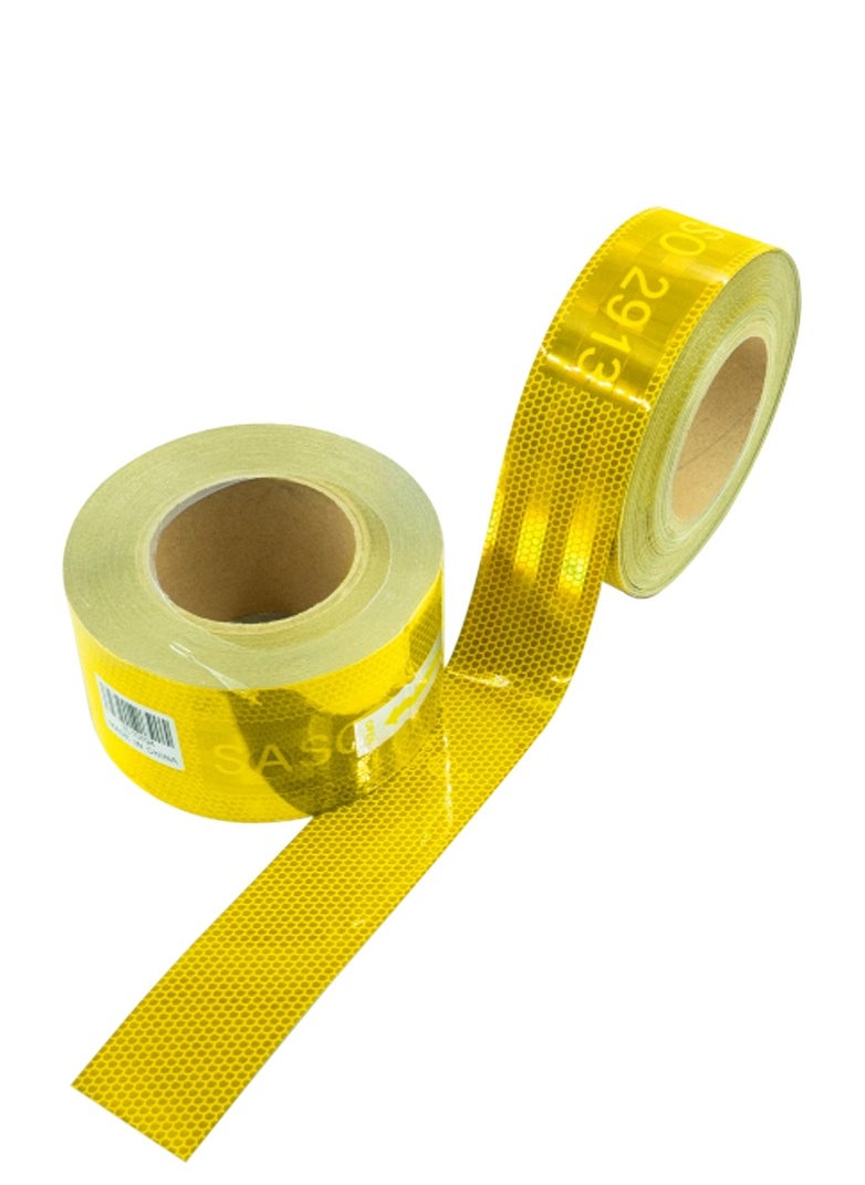 Agc - AGC Premium Quality 25 Meter X 10cm reflective Sticker  Conspicuity Tape for Truck Trailers Shining Truck Reflective Tape SASO 2913 - Image 1