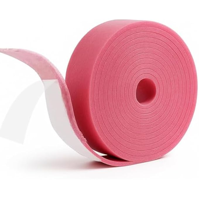 EDGE INSULATION STRIP SELF-ADHESIVE 50 MM X 5 MM X 10 M, EDGE INSULATION STRIP FOR SCREED, EDGE INSULATION STRIPS, INSULATION TAPE FOR UNDERFLOOR HEATING, SOUND INSULATION AND THERMAL INSULATION - Image 2