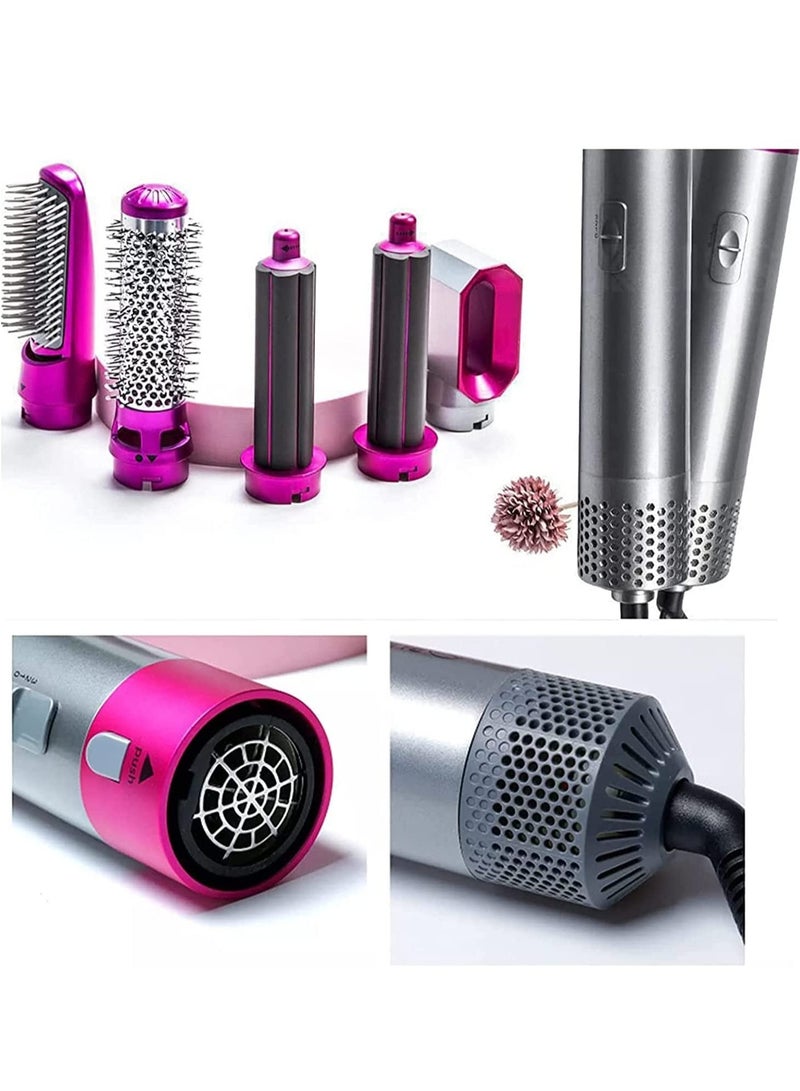 ELTRAZONE 5 in1 Hot Air Brush, One-Step Hair Styling Tools Electric Hair Hot Brush, Muti-Styler for Straightener, Curling Drying - Image 4