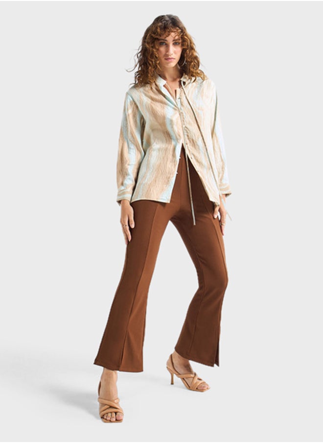 FAV Textured Wide Leg Pants  - Image 4