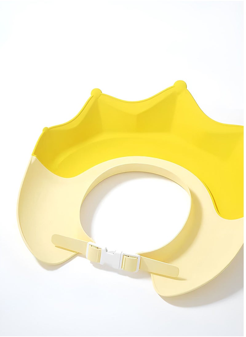 Generic Baby Adjustable Shampoo Shower Cap with Widened Brim and Diversion Design for Boys and Girls  - Image 1