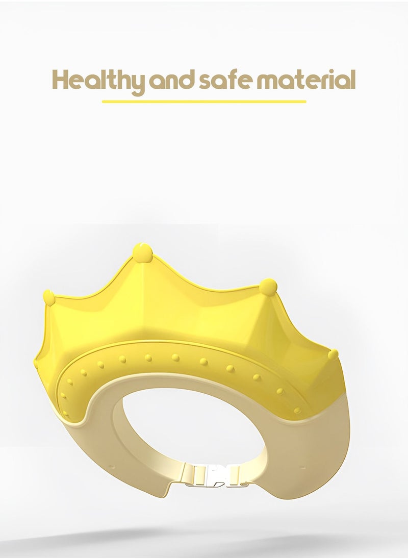 Generic Baby Adjustable Shampoo Shower Cap with Widened Brim and Diversion Design for Boys and Girls  - Image 3