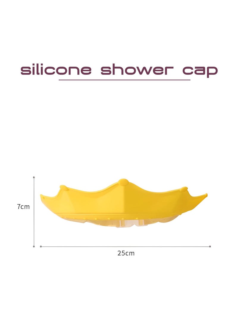 Generic Baby Adjustable Shampoo Shower Cap with Widened Brim and Diversion Design for Boys and Girls  - Image 5