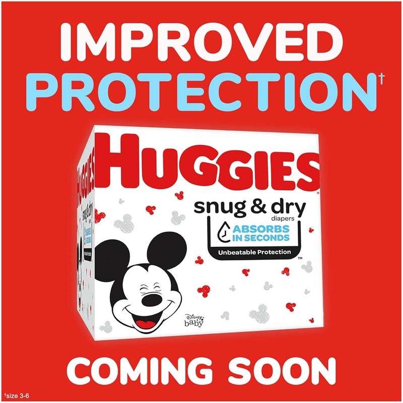 Huggies Snug  Dry Baby Diapers Size 4 100 Count 2237 lb 1017 kg Up to 12 Hrs Protection Disney Mickey Mouse Designs - Image 2