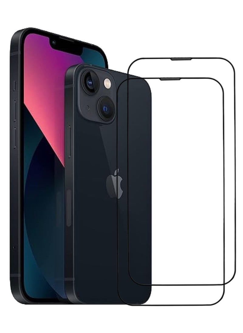 ACLIX 2 Pieces Antistatic ESD Dustproof Premium Quality High Definition Tempered Glass Screen Protector Designed For  iPhone 13 - Image 1
