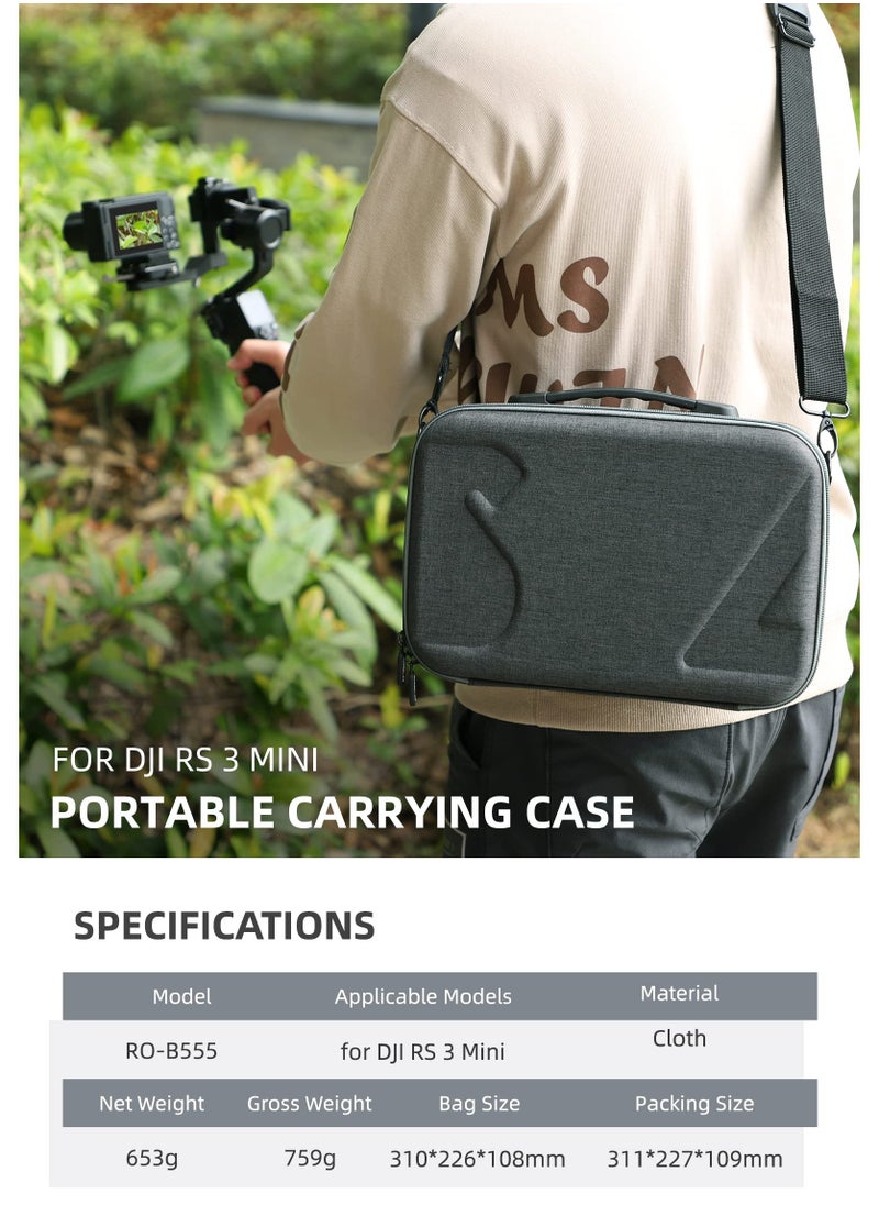 SYOSI - Handbag, Compatible with DJI RS 3 Mini Multifunctional Carrying Case, for DJI Ronin RS3 Mini Portable 3-Axis Gimbal Stabilizer Protection Accessories - Image 1