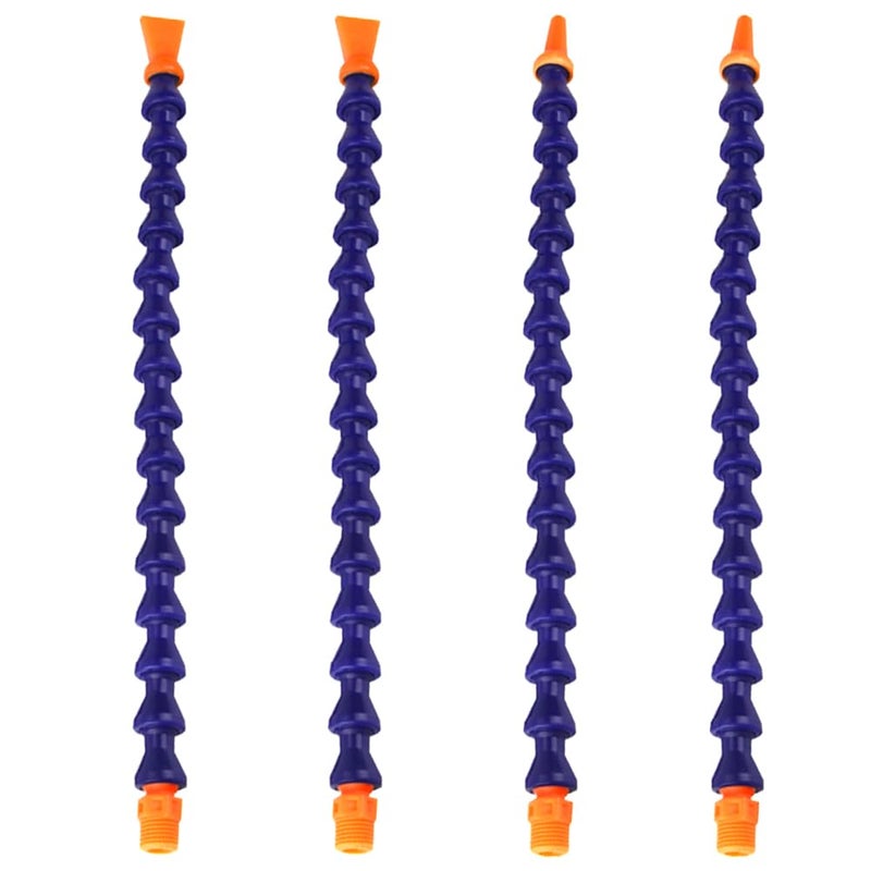 Generic CjingCH 4 Pcs Coolant Hose Universal Flexible Coolant Pipe Plastic Round Nozzle Water Oil Coolant Pipe for Hydraulic or Machine Water Cooling System  - Image 1