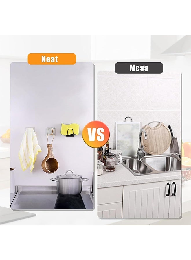 4 Pcs Sponge Holder for Kitchen Sink Multi-Purpose Sponge Holder Stainless Steel Cutting Board Stand Pot Lid Organizer and Sink Organizer for Kitchen Essentials - Image 3