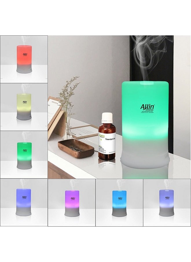Allin Exporters - Allin Exporters DT-2109 Aromatherapy Diffuser Essential Oil 4 in 1 to Purify, Ionize, Humidify & Spread Aroma Ultrasonic Humidifier with Timer Cool Mist with 7 Color Changing LED Lights (100ml) - Image 1