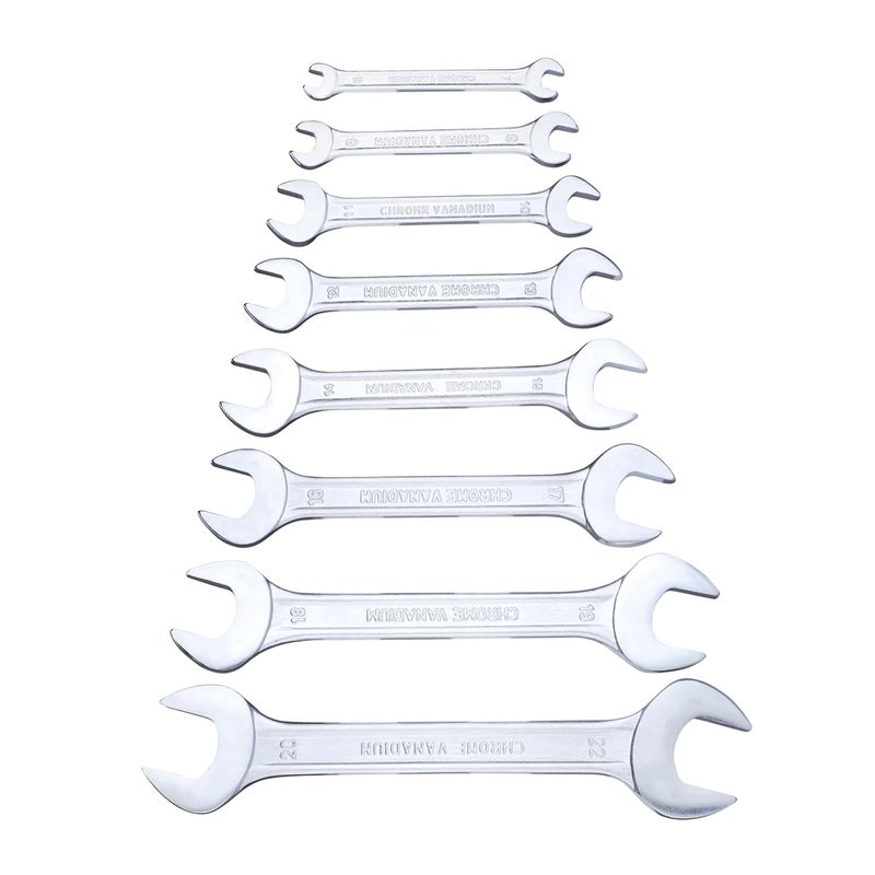 Taparia DEP-08 Double Ended Spanner Set, Open End, ‎20 x 5.5 x 4.5 cm - Image 1
