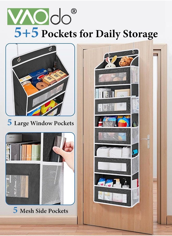 VAOdo 5 Shelf Over The Door Storage Organizer, RV Bathroom Organizer, Over The Door Organizer Camper Storage and Organization, Hanging Over Door Organizer for Camper, Bathroom, Bedroom, Closet, Cosmetics  - Image 4