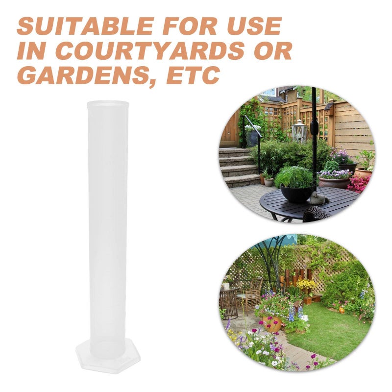 Plastic Rain Gauge Outdoor 250ml Measurement for Garden Lawn Irrigation Weather Monitoring - Image 4