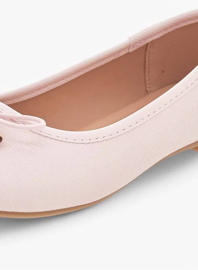 Flora Bella By Shoexpress Girls Bow Accent Ballerina Shoes