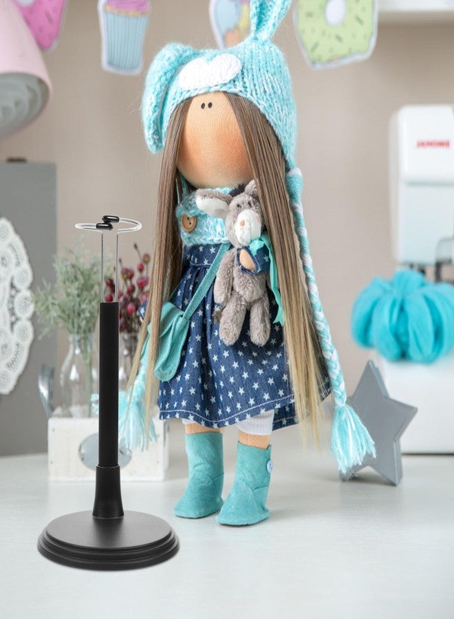 IMIKEYA Bear Doll Storage Shelves (2pcs), Plastic Toy Figures Stand for 16 Inch Dolls, Puppet, Woody, OMG Dolls, Stuffed Toys, Black - Image 2