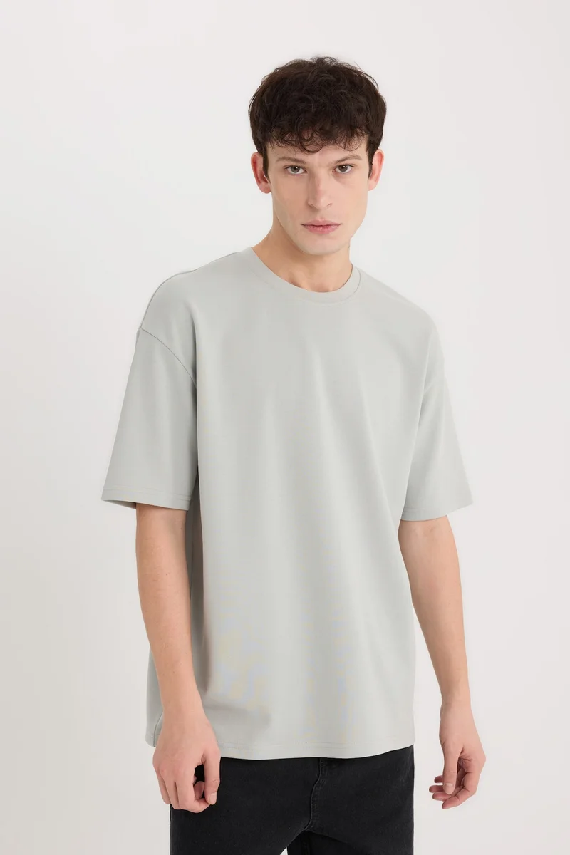 Oversize Crew Neck Short Sleeve Heavy Fabric T-Shirt