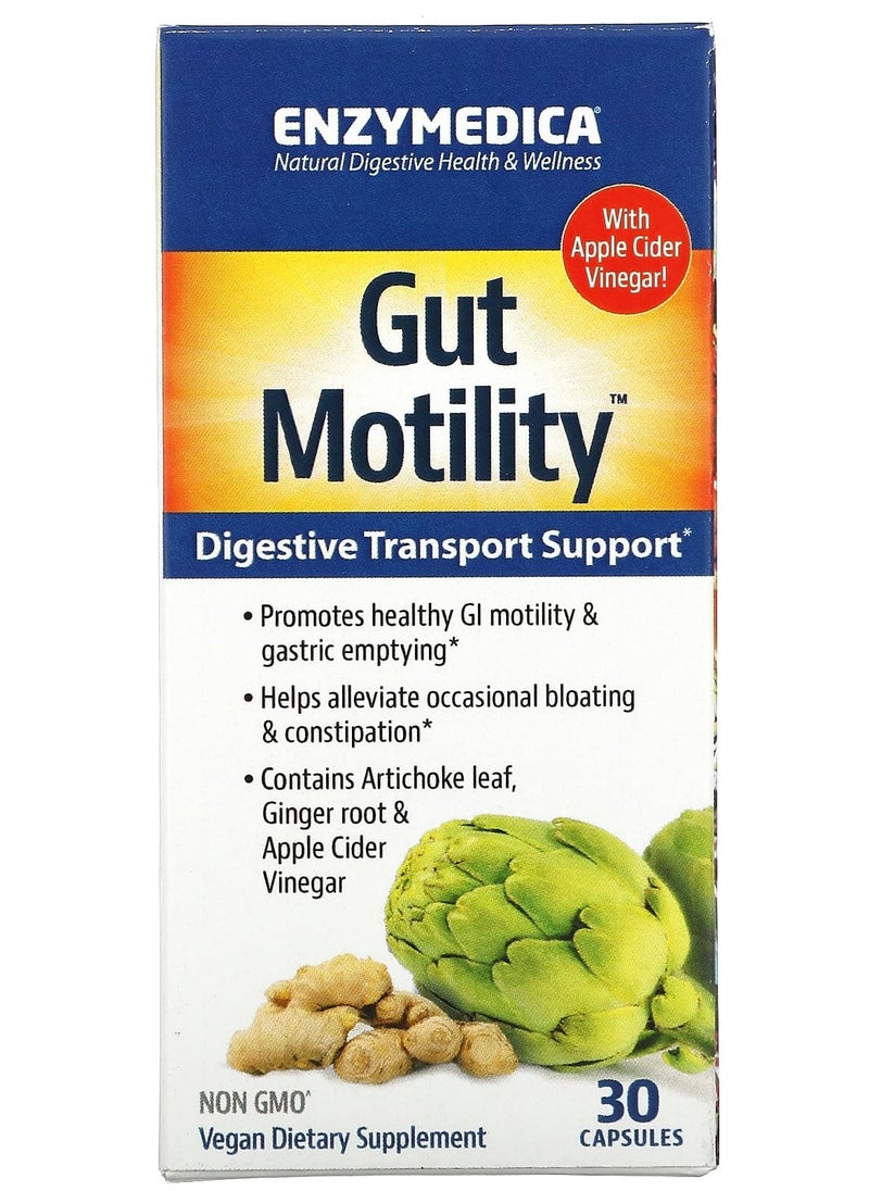 ENZYMEDICA - Gut Motility, Digestive Transport Support, 30 Capsules - Image 1