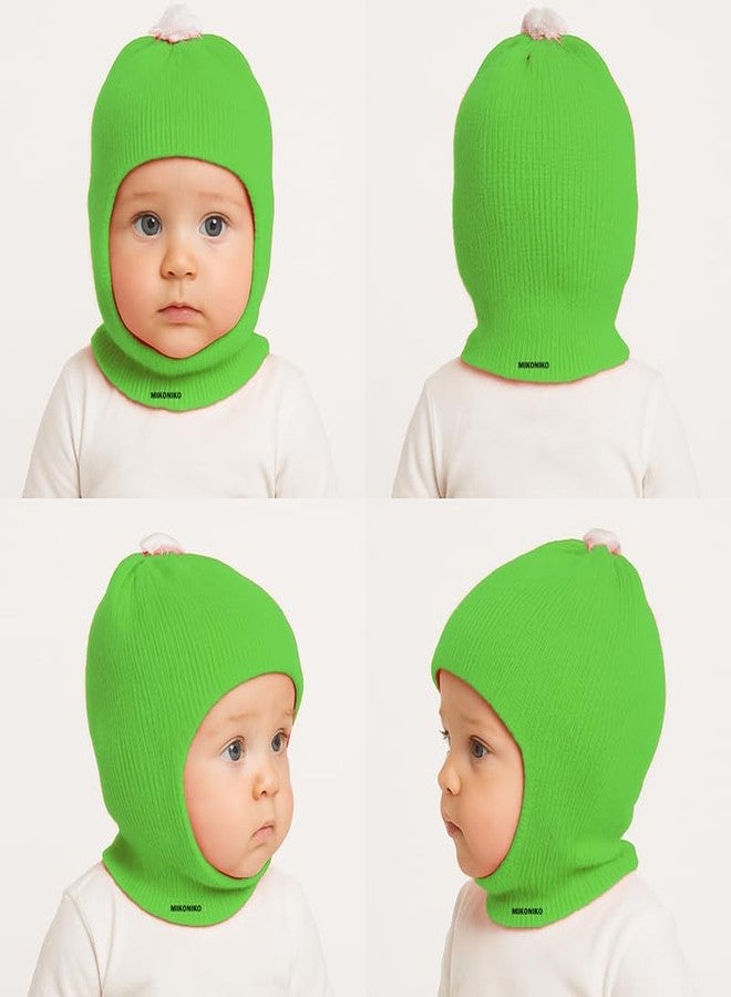 MIKONIKO Kids Comfort Colourful Winter Woollen Monkey Cap - Pack of 6 (3-4 Years) Multicolour - Image 5