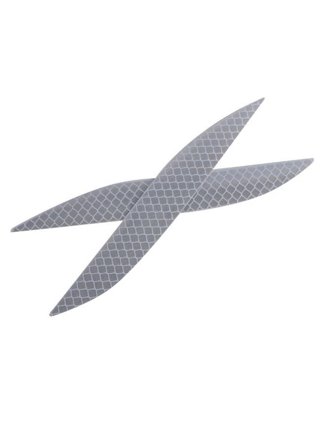 NIBEMINENT 2-Piece Ultra Reflective Car Wheel Sticker Set 