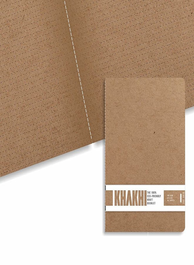 Anupam Khakhi Booklet Sketbook - 100% Recycled Khaki toned Dotted Grid Page - Acid Free - 150 GSM - 40 Pages (A4) - Image 3
