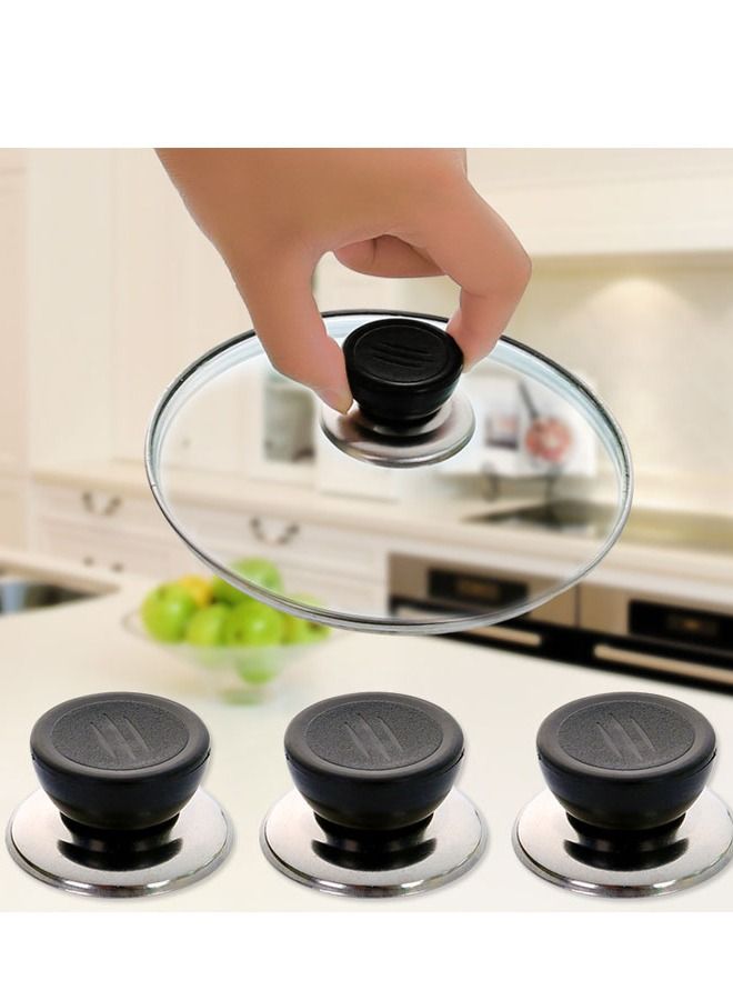 3 Pieces Kitchen Accessories Cooking Pot Lid Carrying Handle  - Image 2