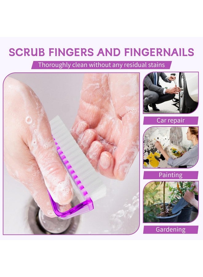 SQULIGT SQULIGT Nail Brushes for Cleaning Fingernails, Handle Grip Nail Scrubber Brush, Manicure Tools Scrub Brushes Kit, Toenail Brush To Clean Under Nails Pedicure Foot Small Brush Women Men (8 Pack) - Image 4