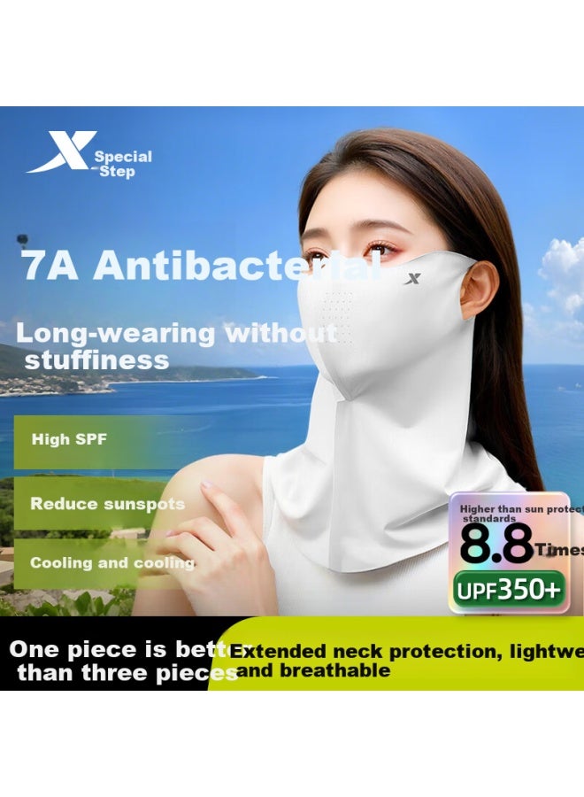 Xtep Sun Protection Cycling Face Mask Hanging Ear Neck Guard Mask Face Bikini Men Women Ice Silk Sunscreen Uv Protection 3D Sunshade - Image 1