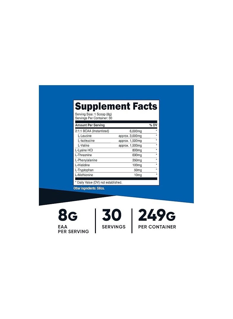 Nutricost - Eaa Powder 30 Servings Unflavored Essential Amino Acids Non-Gmo Gluten Free - Image 1